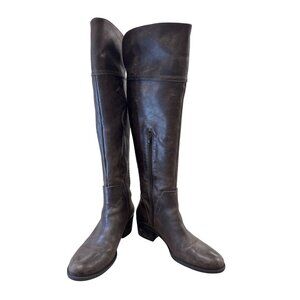 Vince Camuto Bendra Womens Brown Leather Riding Boots Size 9.5M SKU 7432